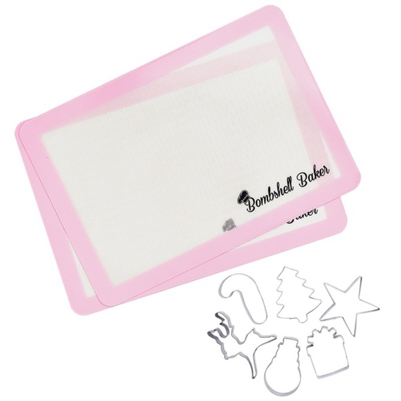 BOMBSHELL BAKER - Baking Mat- Set of 2 and Cookie Cutters - Picture 2 of 6
